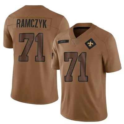 Men's Ryan Ramczyk New Orleans Saints 2023 Salute To Service Jersey - Brown Limited