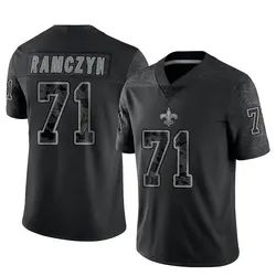 Men's Ryan Ramczyk New Orleans Saints Reflective Jersey - Black Limited