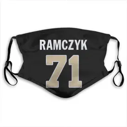 Ryan Ramczyk New Orleans Saints Jersey Name & Number Face Mask - Black